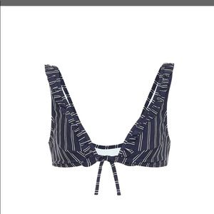 NWT Solid & Striped The Millie Striped Bikini Top